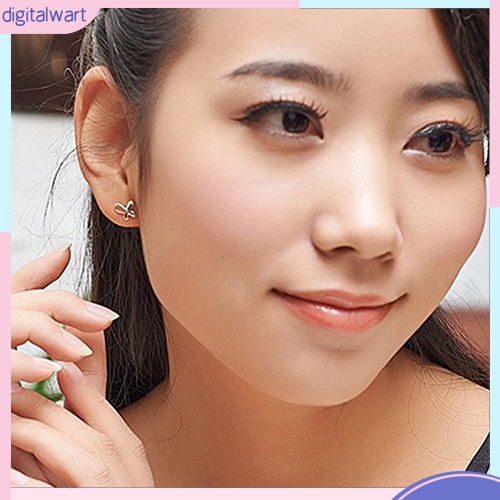 Cặp khuyên tai mạ bạc hình bướm thời trang cá tính sang trọng dành cho nữ