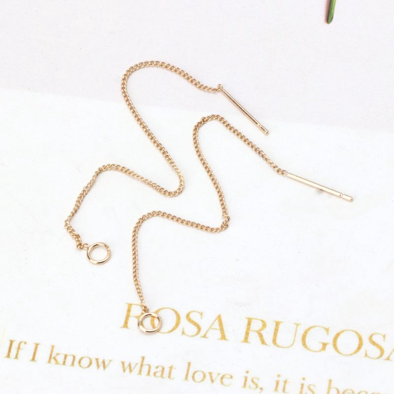 ✿INF✿DIY Ear Wire Thread With Jump Ring 3.5&quot; Dangle Earring Connectors Jewelry Making