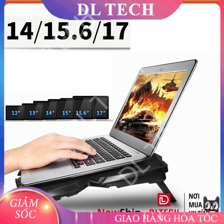 Đế Tản Nhiệt Quạt tản nhiệt Laptop Cool 4 Quạt, Đèn Led, Đế Nâng 17 Inch Trở Xuống Macbook Asus HP (mã Cool 2) DL TECH