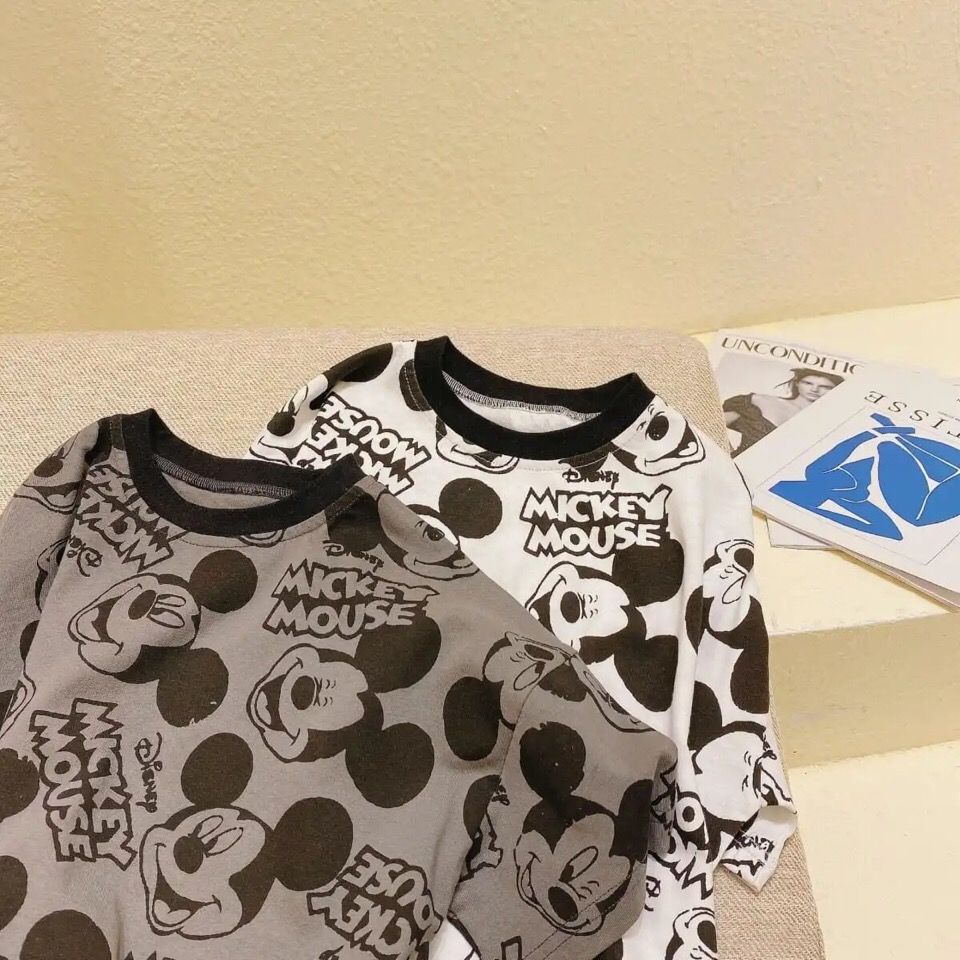 Áo Thun Ngắn Tay In Họa Tiết Hoạt Hình Xinh Xắn Theo Phong Cách Mùa Hè Hàn Quốc Dành Cho Bé