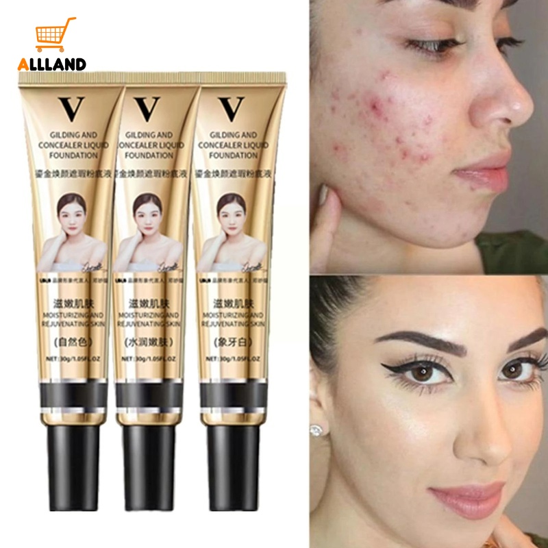Kem Nền Che Khuyết Điểm Dạng Lỏng Mềm Mịn Kháng Nước Kiềm Dầu Lâu Trôi 3 Màu Tùy Chọn
