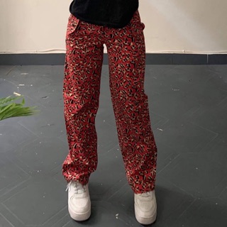 Quần dài ERRORIST Leopard Trouser đỏ / nâu