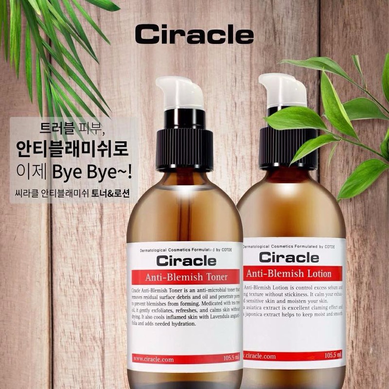 Nước Hoa Hồng hỗ trợ giảm mụn Ciracle Anti-Blemish Toner 105ml