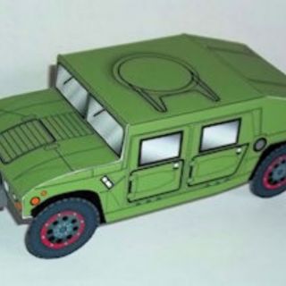 Mô hình giấy xe HUMVEE