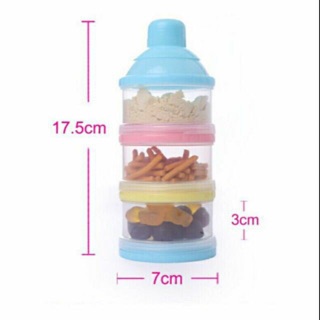 Hộp chia sữa thức ăn 3 ngăn tiện lợi
