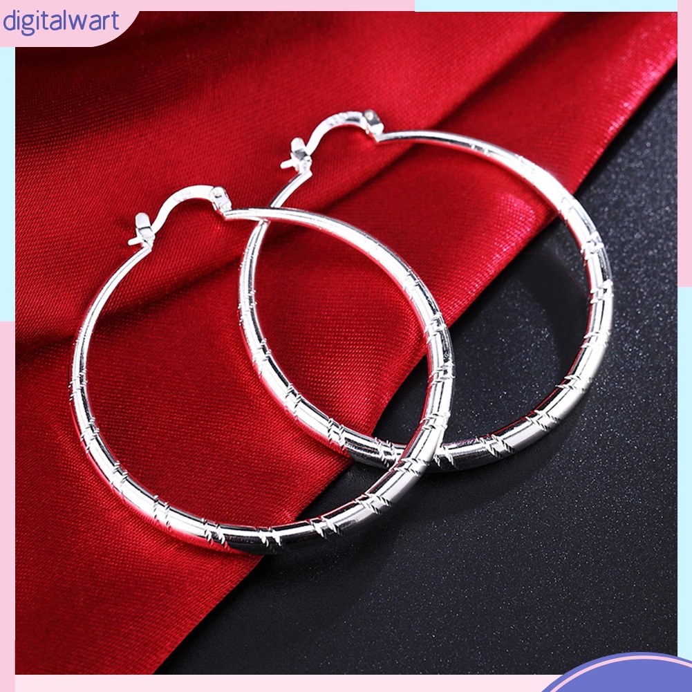 Đôi Khuyên Tai Hình Tròn Lớn Thời Trang Dành Cho Nữ