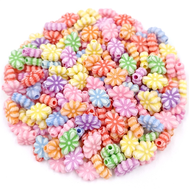 Set 20/40/80 Hạt Nhựa Acrylic Làm Trang Sức Thủ Công Đa Dụng