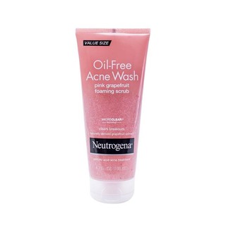 Sữa rửa mặt Neutrogena Oil-Free Acne Wash Pink Grapefruit Foaming Scrub 198ml