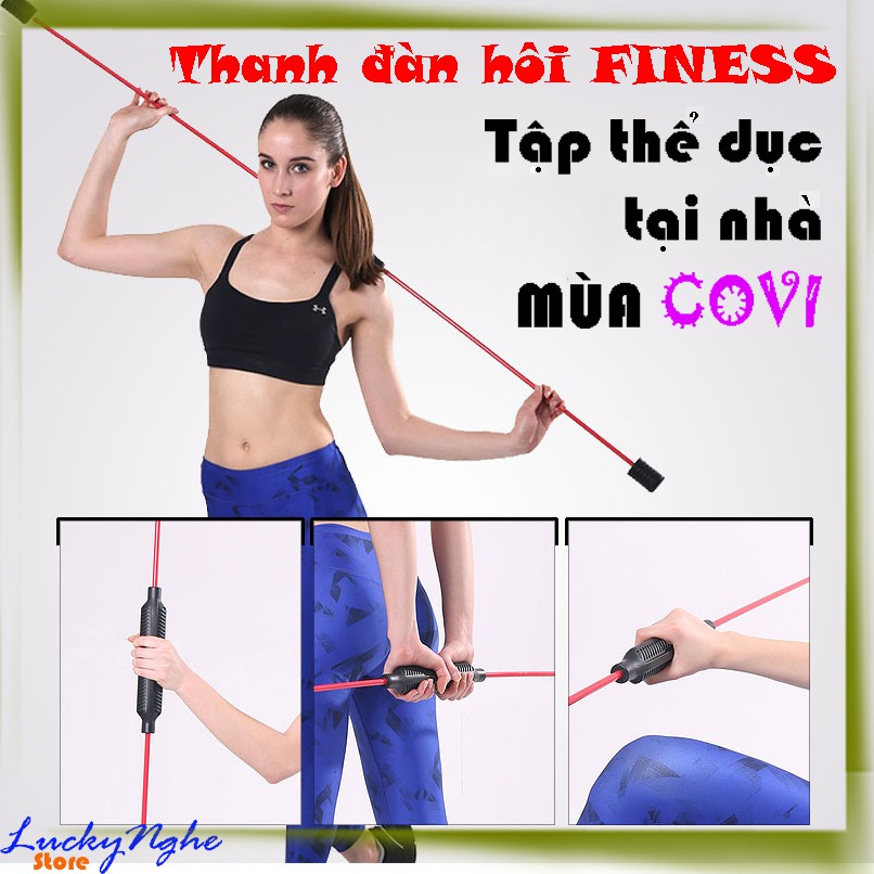 Thanh rung đàn hồi đa năng tại nhà dụng cụ tập thể dục FITNESS SIÊU BỀN