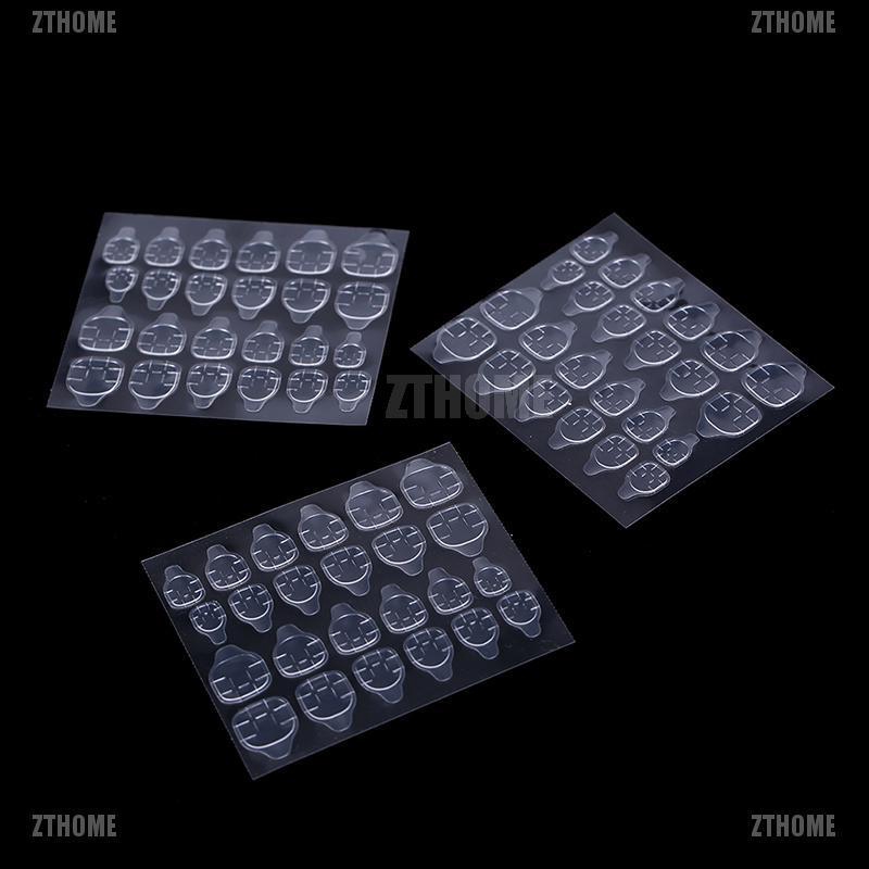 5 tờ / 24 miếng dán móng giả hai mặt tiện lợi