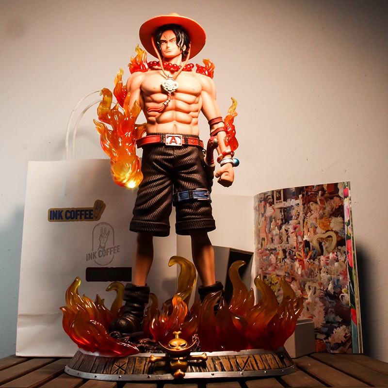 Mô Hình Ace Hỏa Quyền - Mô Hình Portgas D Ace Anh Trai Luffy One Piece Dạng Đứng Hàng Cao Cấp