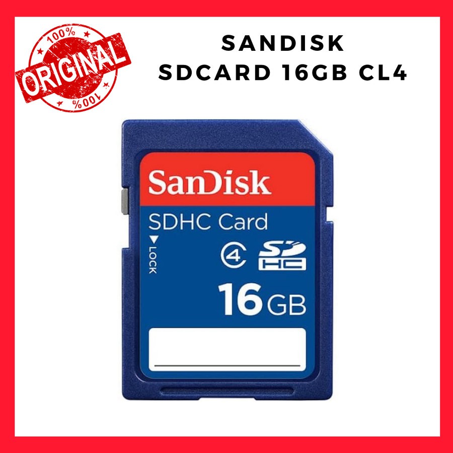 Thẻ Nhớ Sandisk 16gb Cl4 Sd | BigBuy360 - bigbuy360.vn