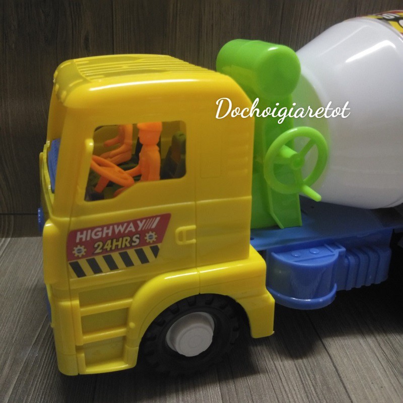 Xe Trộn Bê Tông Bánh Đà Đồ Chơi Cho Bé  Ảnh Thật