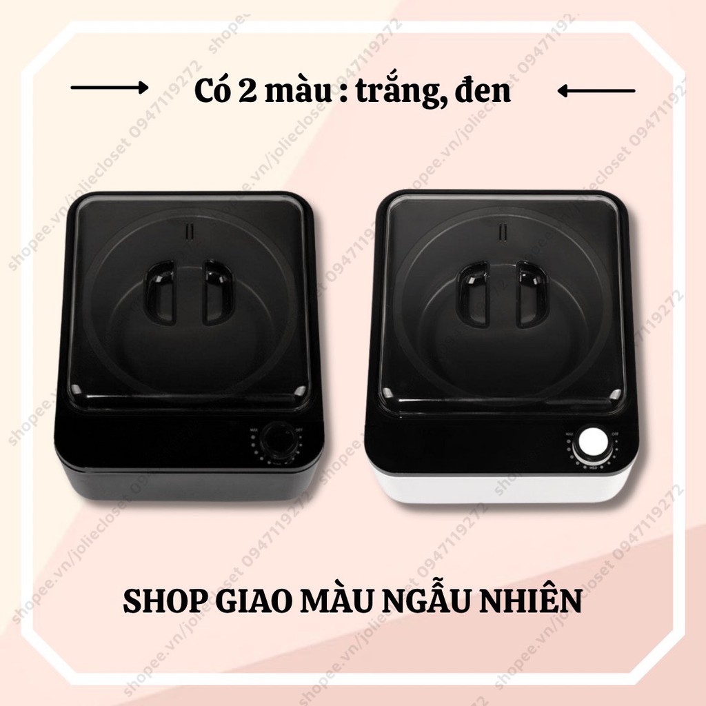 Nồi nấu sáp wax lông chống dính ceramic nhập khẩu cao cấp tặng kèm 50gr sáp wax lông hard wax beans và que gỗ