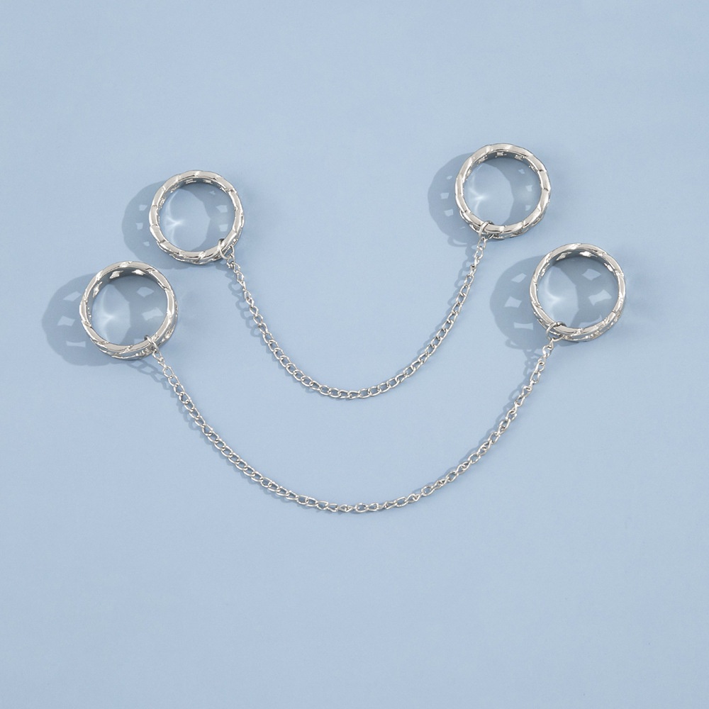 Set nhẫn đeo ngón tay RINHOO phong cách hip hop cho nam và nữ