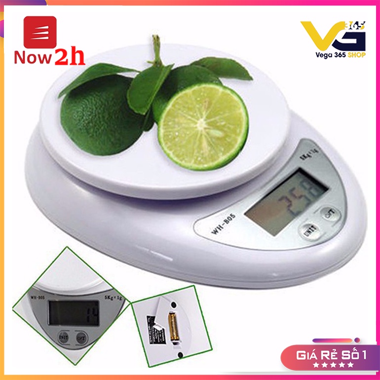 Cân Đo Thực Phẩm Nhà Bếp , Cân Nhà Bếp Tiểu Ly 5kg - Vega365.vn