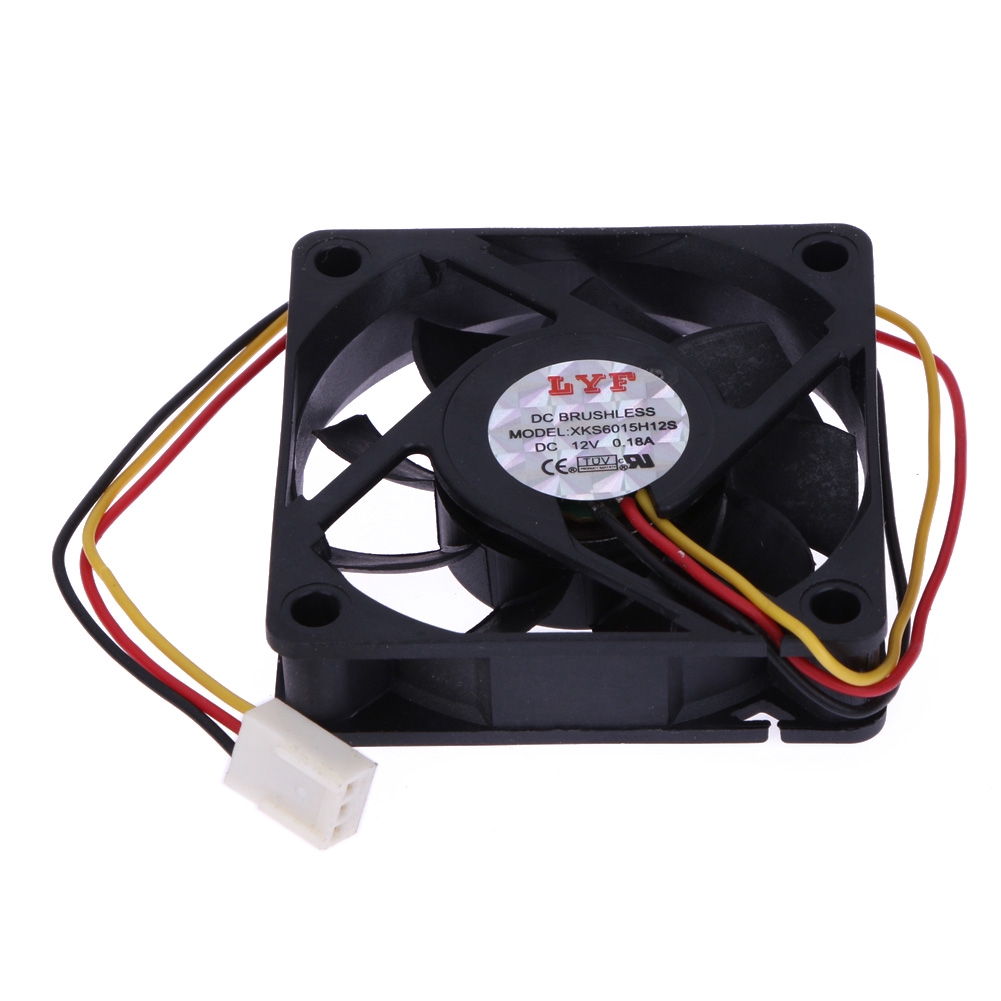 [rememberme]Bla DC 12V Mini 60mmx60mmx15mm PC Computer CPU Case Cooler Cooling Fan 3 Pin