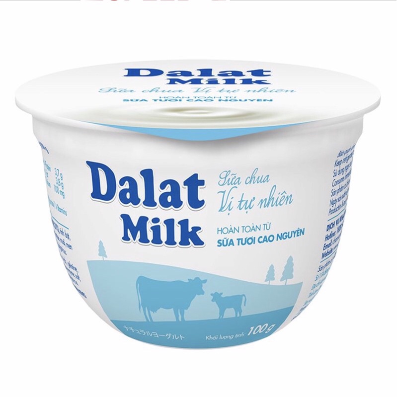 Sữa Chua Vị Tự Nhiên Dalat Milk 100G
