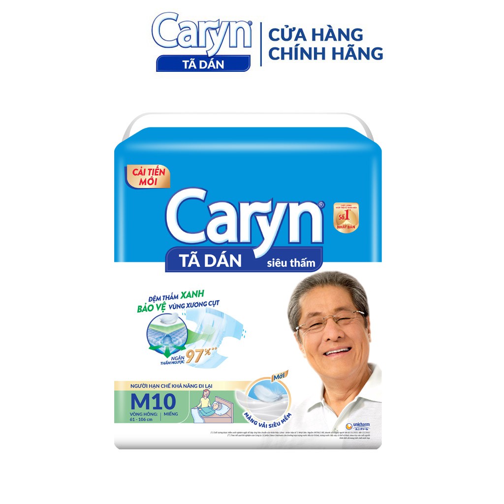 Tã/Bỉm dán người lớn Caryn M10/M20