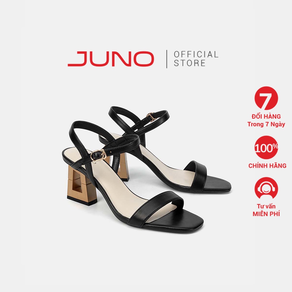 Giày Sandal 7cm Thời Trang JUNO Gót Chữ A SD07064