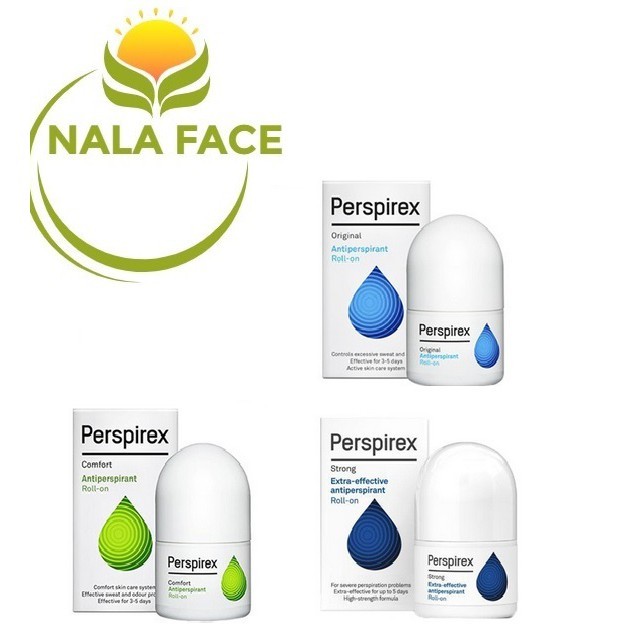 Lăn khử mùi Perspirex Antiperspirant Roll-On hỗ trợ đặc trị mùi hiệu quả 20ml