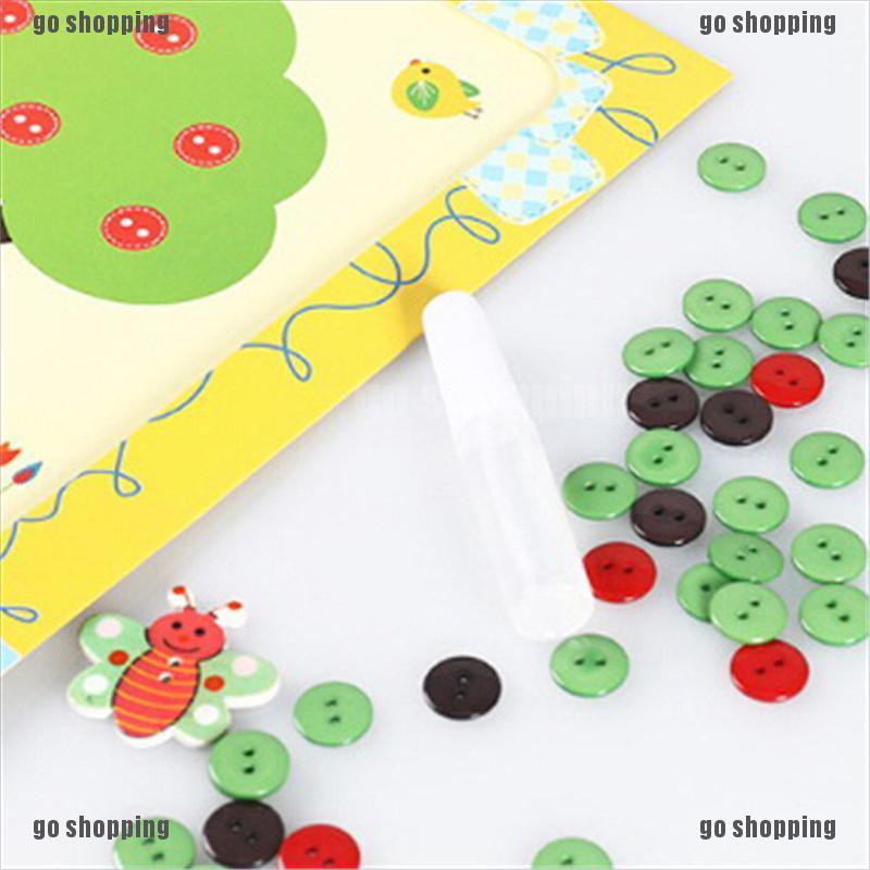 {go shopping}1Pc DIY Button Drawing Painting Interactive Material Kids Educational Toys