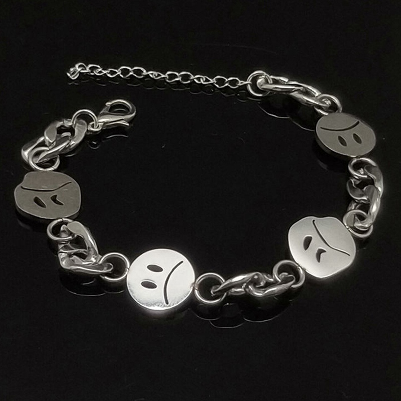 Vòng Tay Kim Loại Hình Mặt Cười Cho Nam Và Nữ | BigBuy360 - bigbuy360.vn