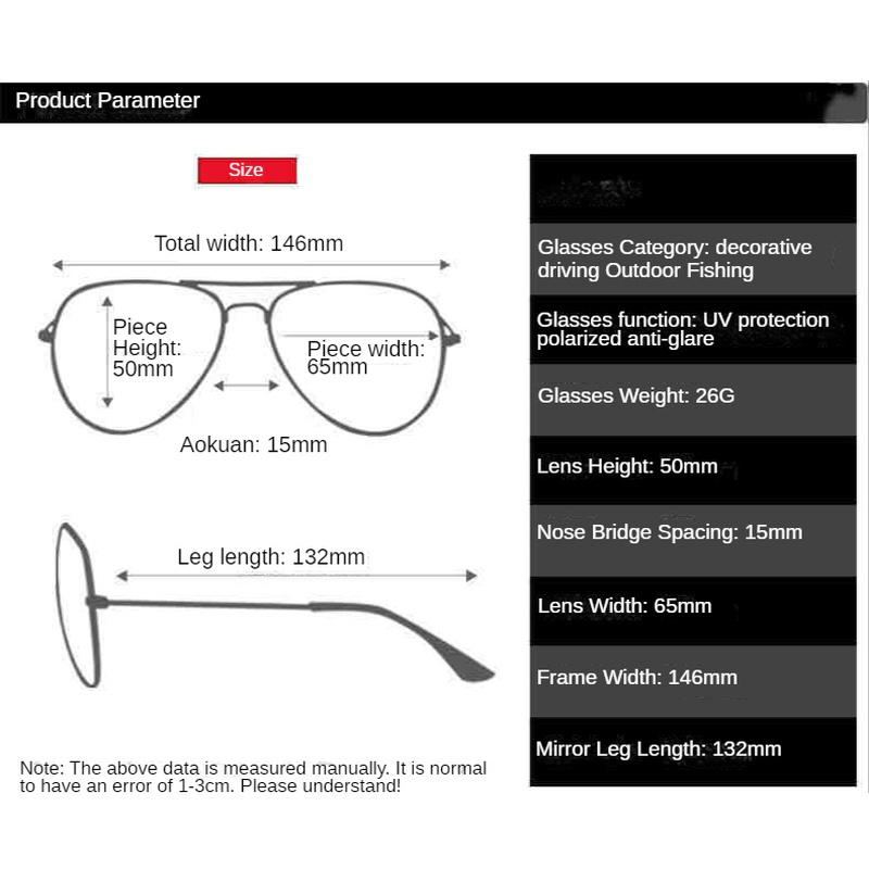 Kính Mát Chống Tia UV Đa Năng Cho Nam