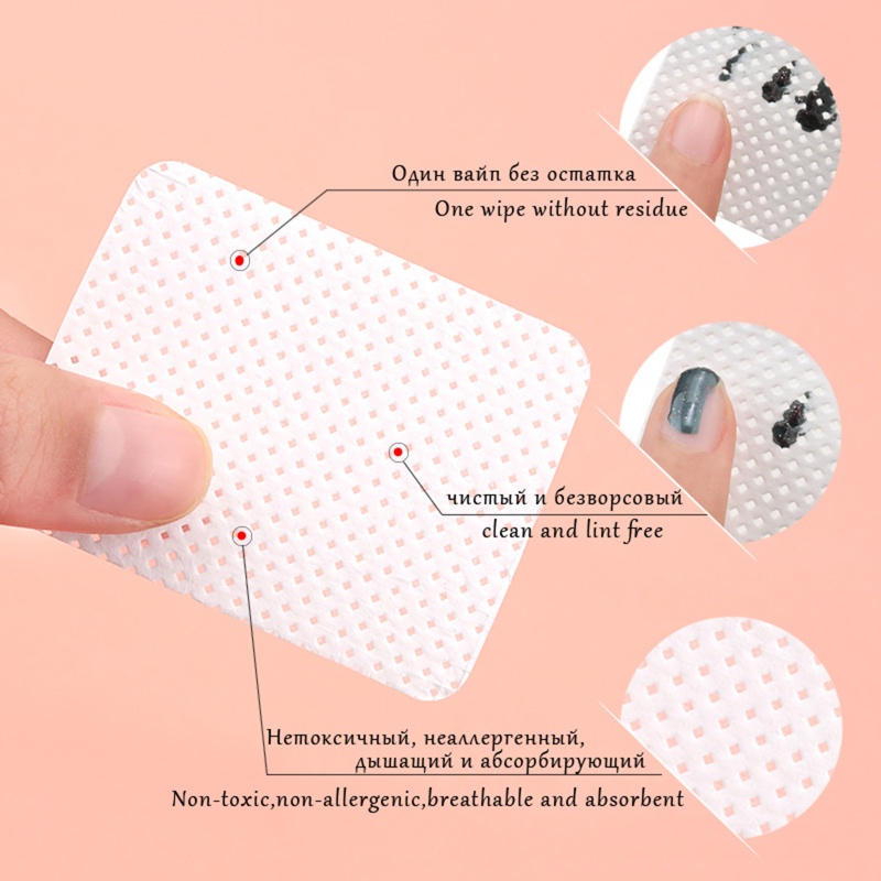 Bông Tẩy Trang Bằng Cotton Không Xơ Tiện Dụng Cho Nối Mi