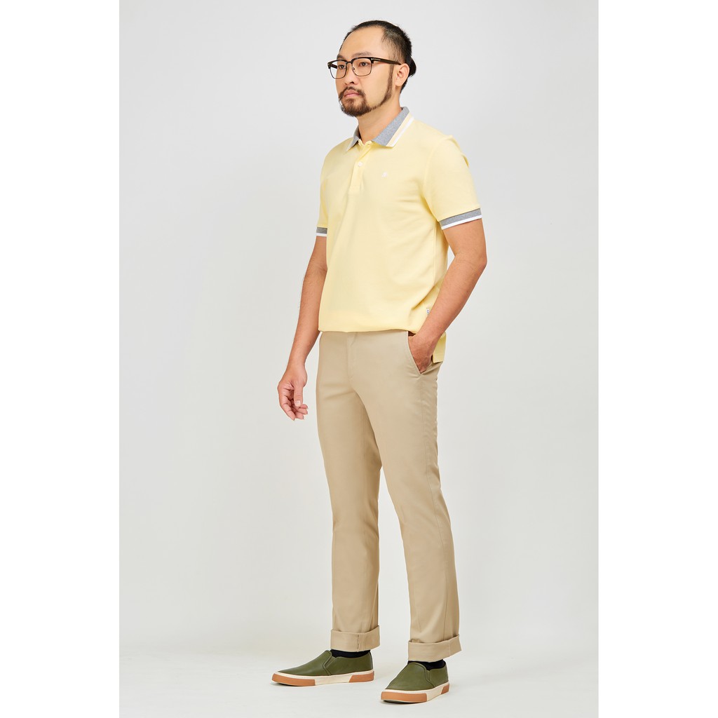 Quần Khaki Slimfit mattana 0 ly màu vàng kem nhạt MKM07190414003233