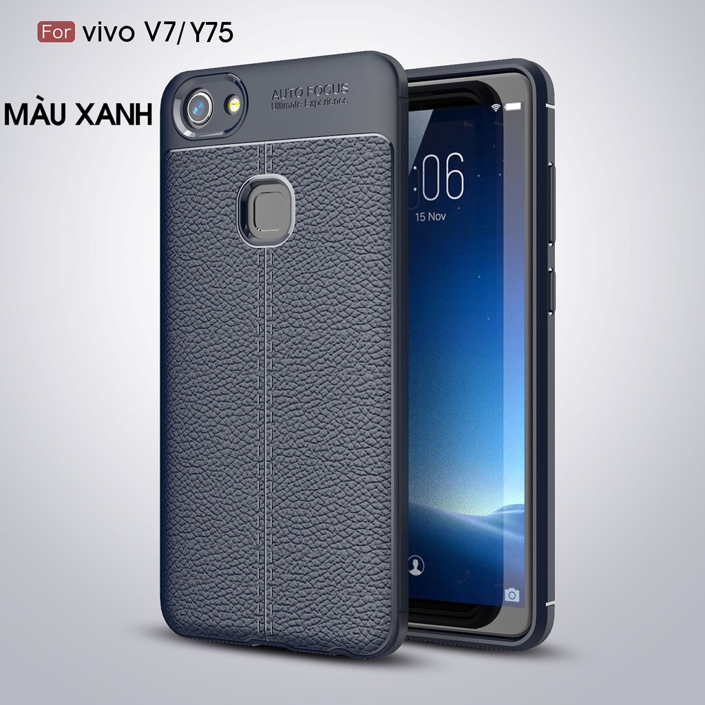 [THANH LÝ - XẢ KHO] Ốp Dẻo Vân Da Chống Sốc Cho Vivo V7 và V7 Plus