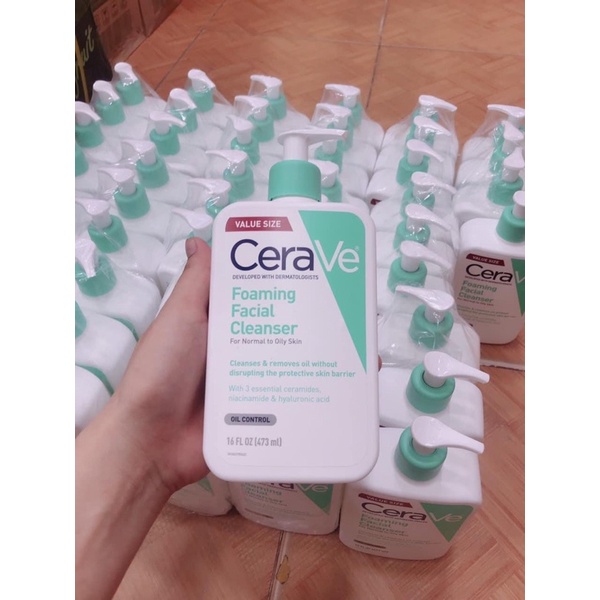 Sữa Rửa Mặt Cerave Foaming Fecial Cleanser 236ml bản Pháp | BigBuy360 - bigbuy360.vn
