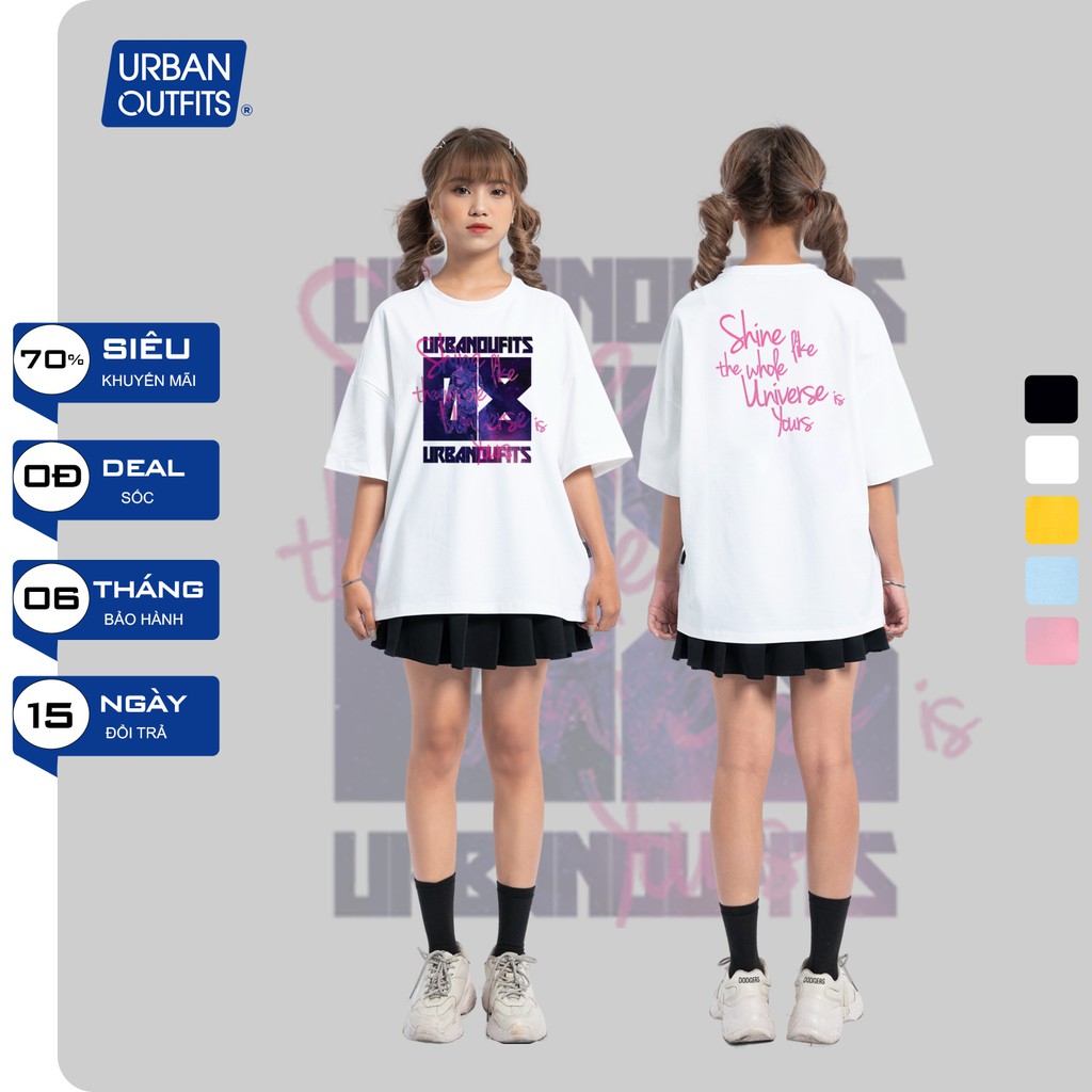 9 Màu ATO11 Áo Thun Tay Lỡ Nữ Nam Form Rộng URBAN OUTFITS In 08 SHINE LIKE Cotton 4 Chiều Local Brand