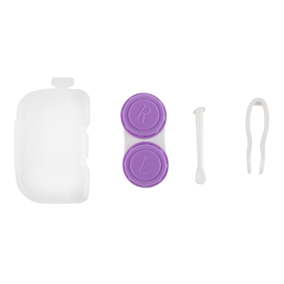 Solid Color Contact Lens Pp Box Eye Care Kit Portable Contact Lens Box