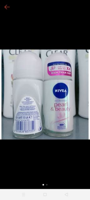 Lăn khử mùi NIVEA Nữ 50ml Ngọc Trai Beauty ngọc trai quyến rũ