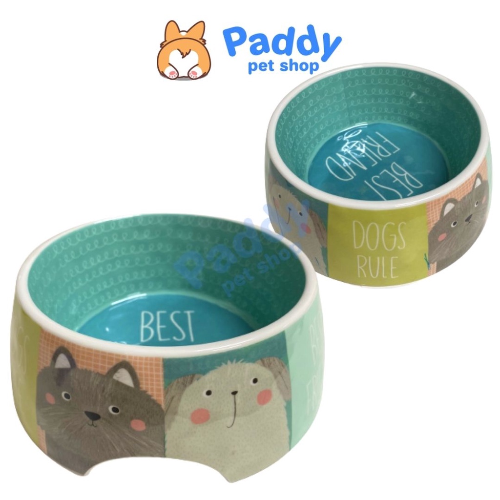 Bát Ăn Uống Nhựa Melamine Cao Cấp Cho Chó Mèo (Size 14cm)