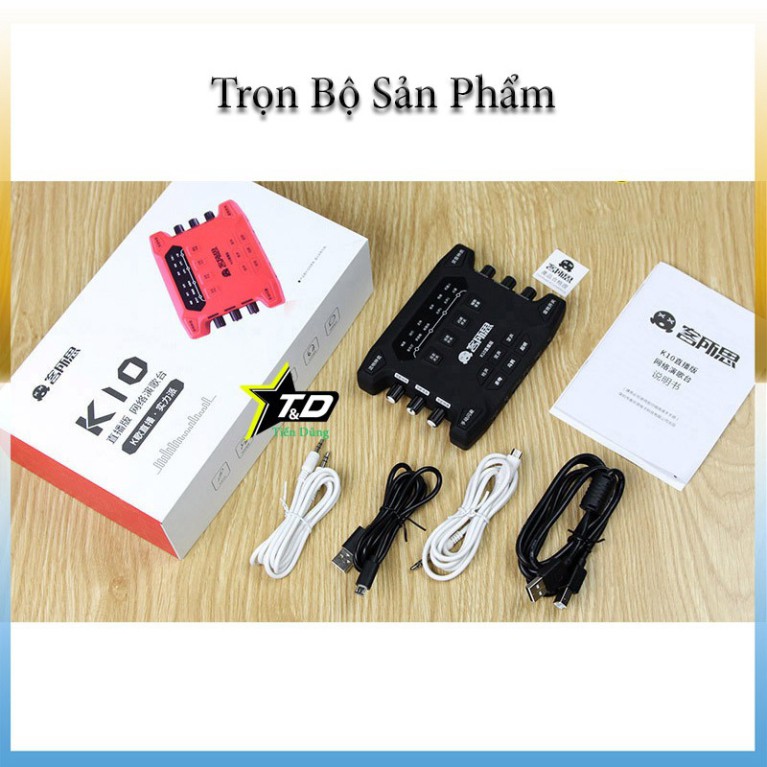 Sound card XOX K10 bản 2018 cho micro thu âm có autu-tune- Dòng sound card k10 có hỗ trợ cài đặt các phầm mền ♥️♥️