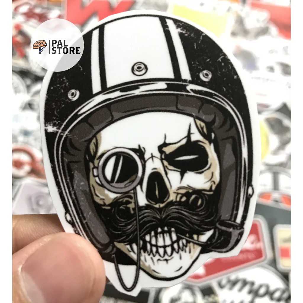 [Sticker set 100 miếng] - Cafe Rider