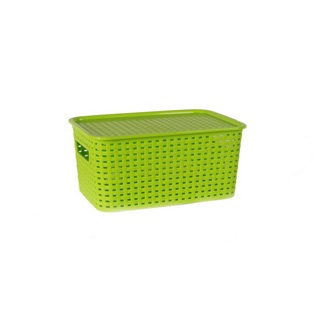 Combo 12 giỏ Đan có nắp size trung