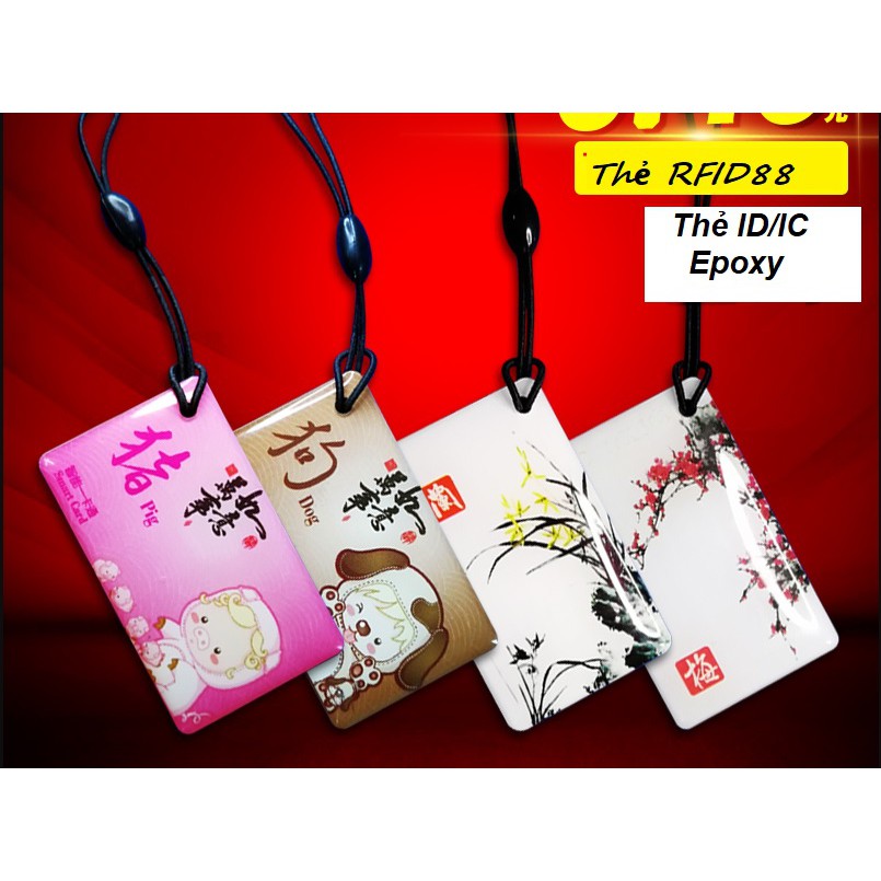 Thẻ từ RFID Epoxy siêu bền Cài Trực Tiếp Từ Đầu Đọc Thẻ