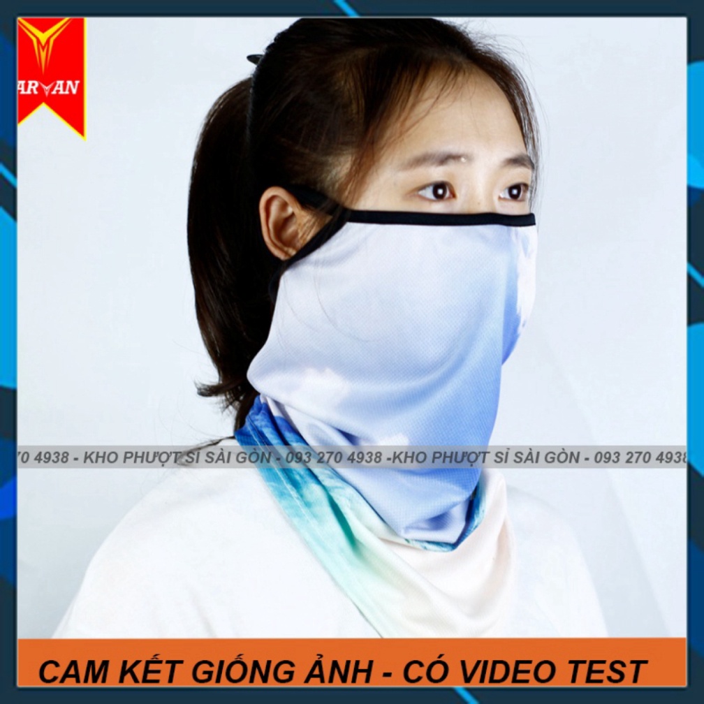 ĐƯỢC CHỌN MẪU - Khăn ống trùm đầu tam giác cao cấp che bụi chống nắng dùng đội mũ bảo hiểm 3/4 - fullface - khăn Javan
