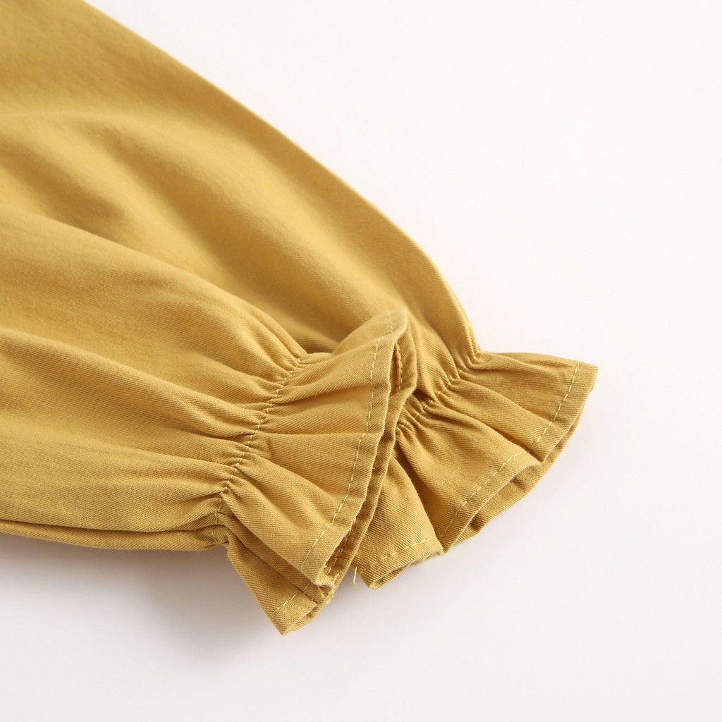 Đồ liền thân tay dài Sanlutoz chất liệu cotton thời trang cho bé gái