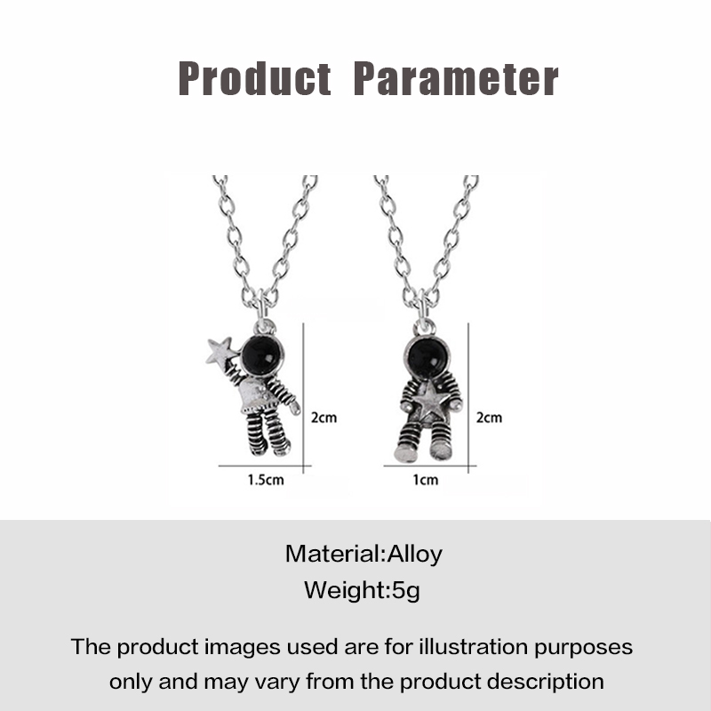 Vòng cổ MAYEBE LAVEND hình phi hành gia độc đáo phong cách Hàn Quốc