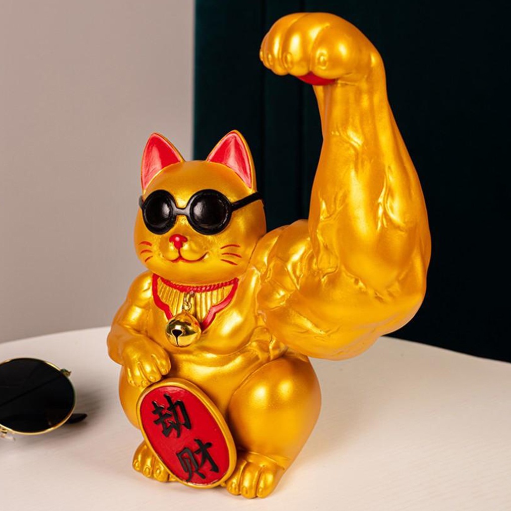 【NEW!!!】 Tượng Mèo May Mắn Trang Trí Bàn Làm Việc