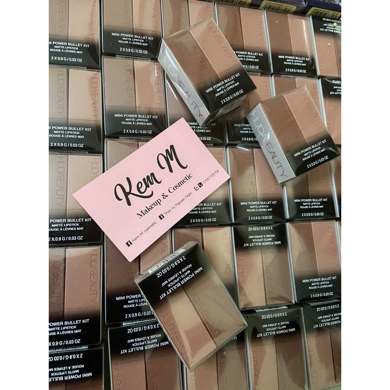 sét son mini huda beauty nude