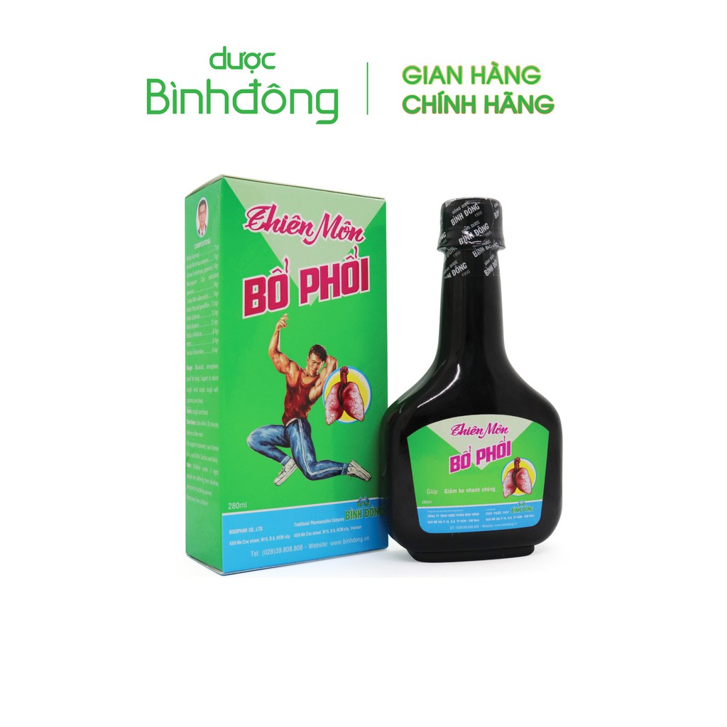 Combo 6 chai Thiên Môn Bổ Phổi Bình Đông – Giảm ho nhanh chóng, Bổ phổi thật hay – Chai 280ml