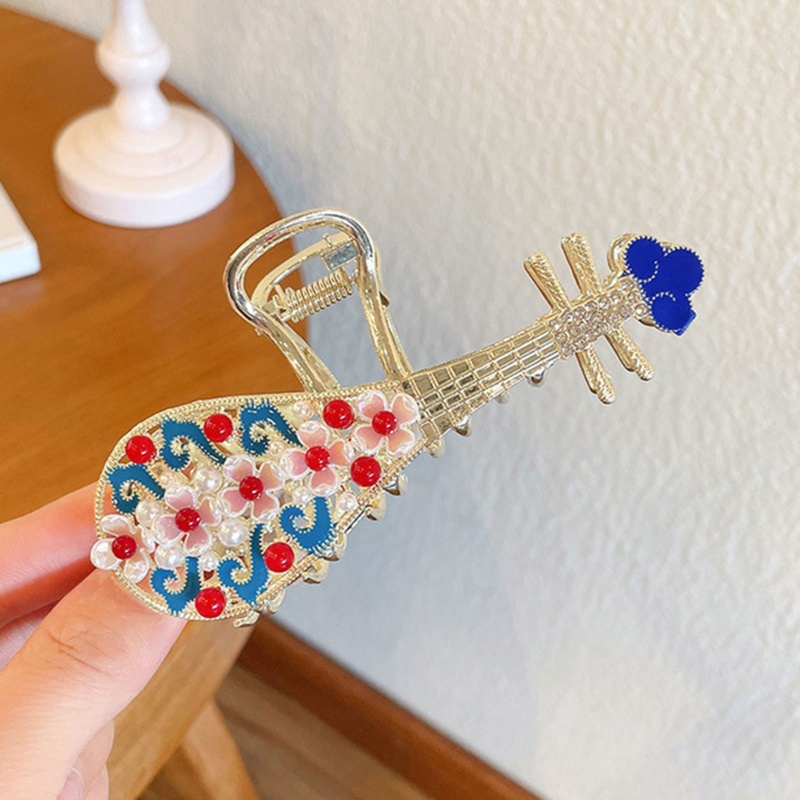 Kẹp Tóc Càng Cua Dày Chống Trượt Phong Cách Trung Hoa