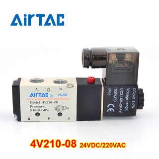 Van điện từ khí nén Airtac 4V210-08, 4V410-15 thumbnail