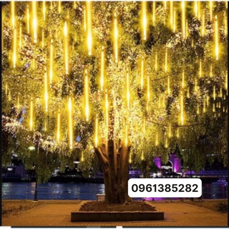 Đèn Led Thả Ngoài Trời Sao Băng Chùm [ 8 cây 50cm ]