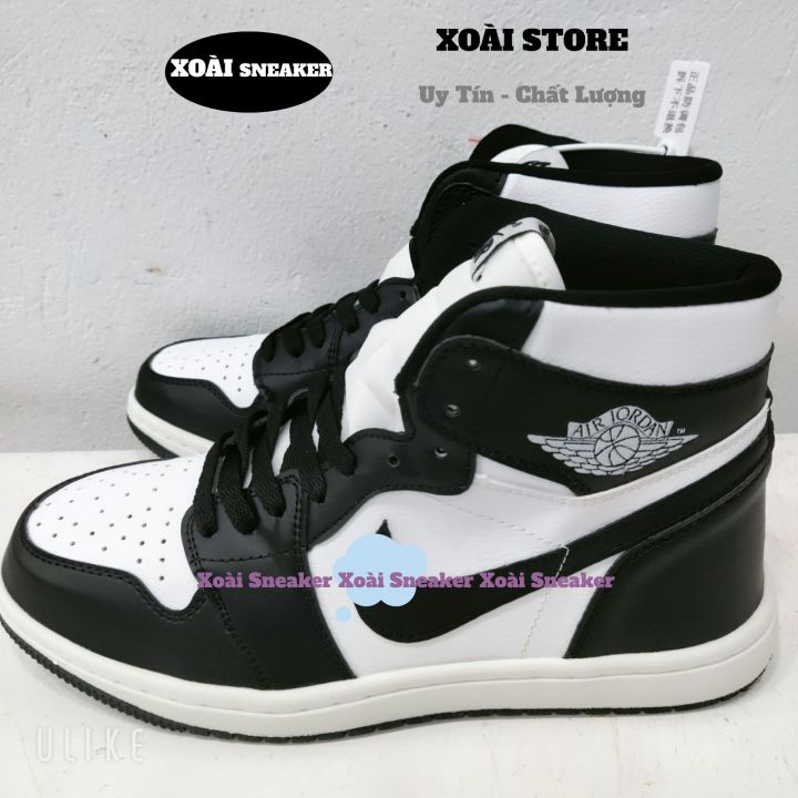 Giày JD panda cao màu đen trắng, giày JD1 low đen trắng hàng cao cấp full size full phụ kiện/ xoài sneaker86 | BigBuy360 - bigbuy360.vn